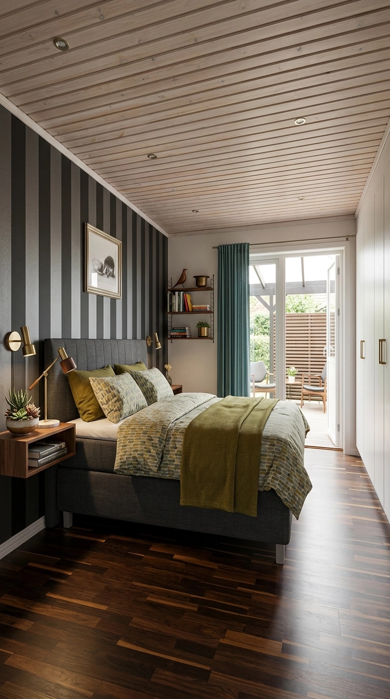 Mid-Century Modern Camera da Letto design — interior photo by GenRoom AI