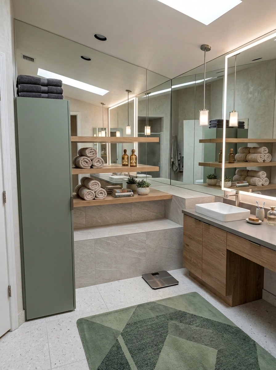 Bathroom interior in Contemporary style — photo by GenRoom AI