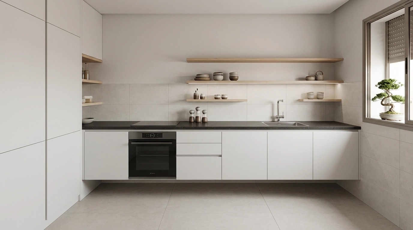 Minimalism Kitchen design — interior photo by GenRoom AI