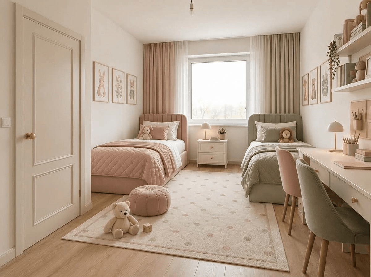 Interior design in Neoclassic style — Kids Room by GenRoom AI