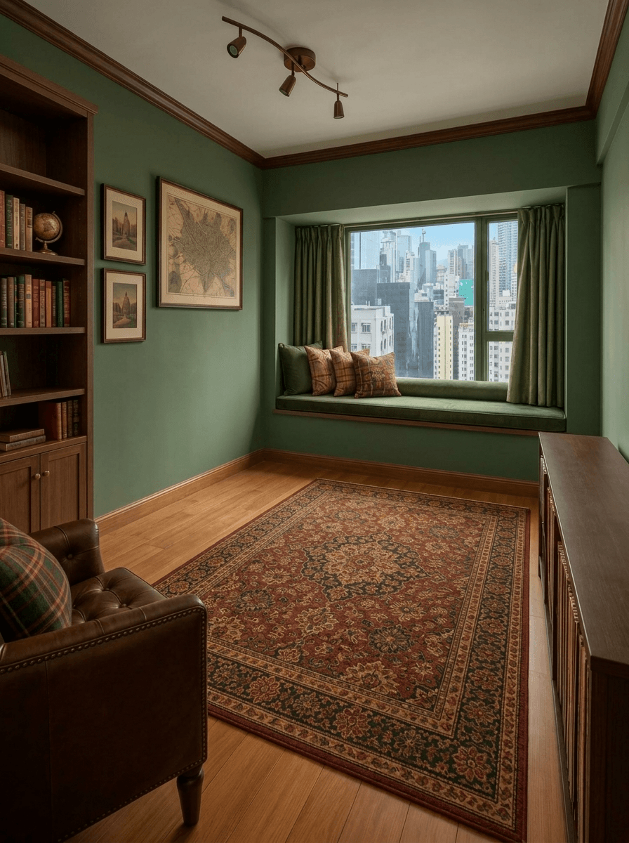 British Escritório design — interior photo by GenRoom AI