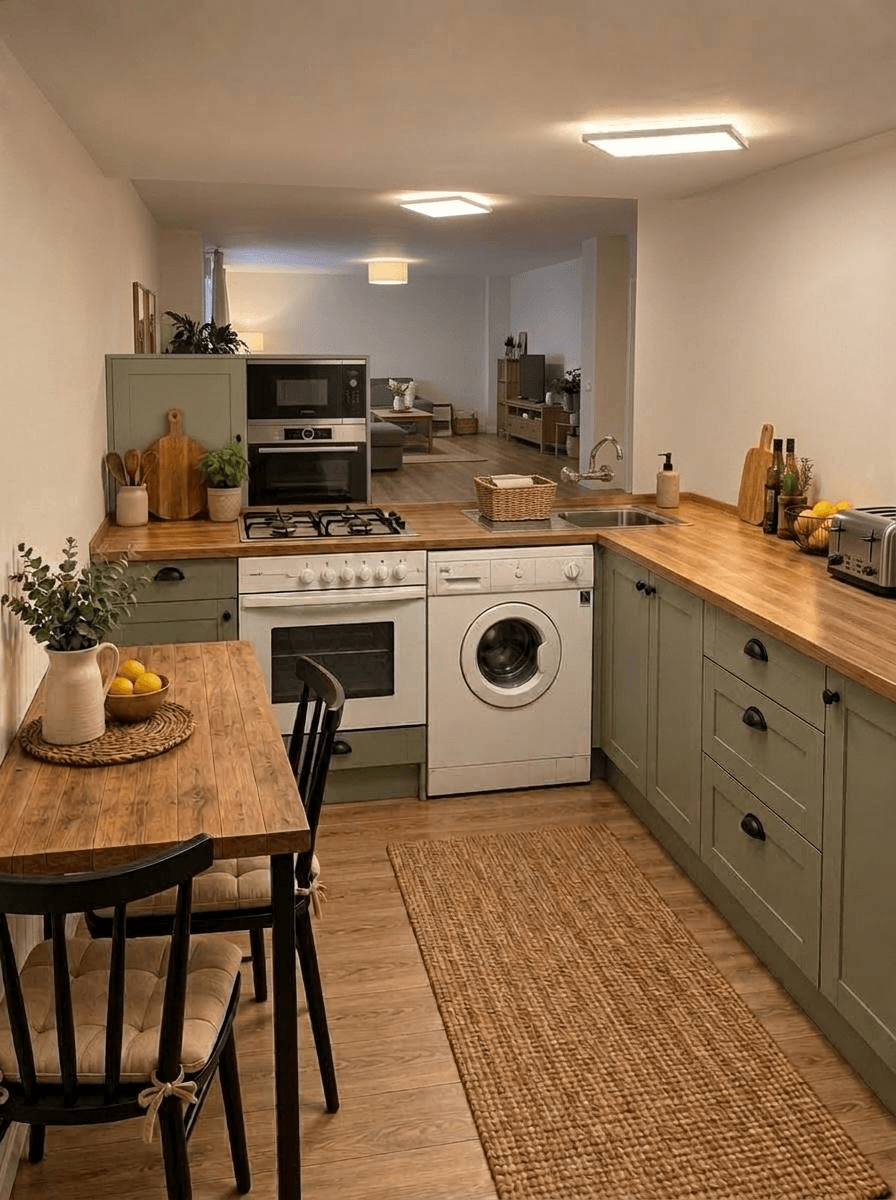 Kitchen interior in Modern Farmhouse style — photo by GenRoom AI