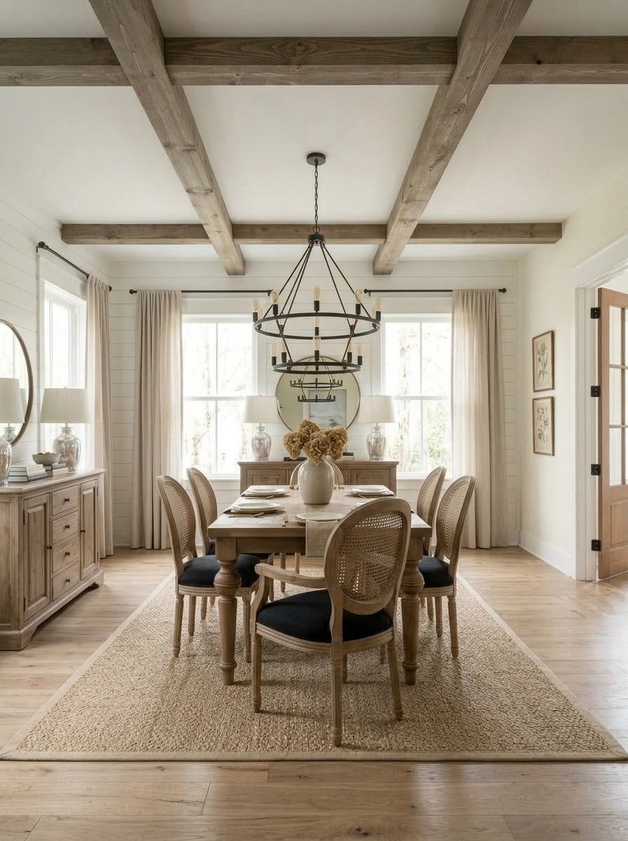 Interior design in Modern Farmhouse style — dining_room by GenRoom AI