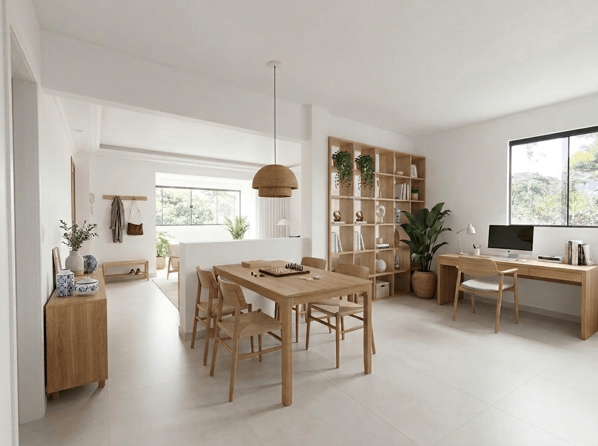 Interior design in Portuguese Modern style — Hallway by GenRoom AI