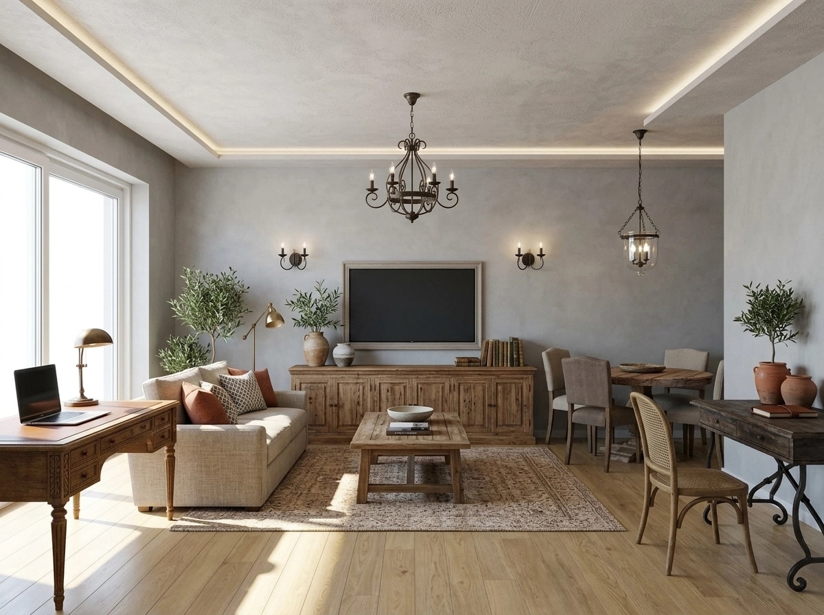 Interior design in Mediterranean style — Living Room by GenRoom AI