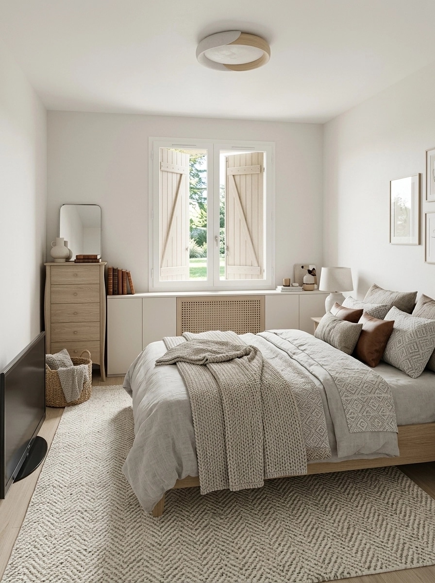 Interior design in Scandinavian style — Bedroom by GenRoom AI