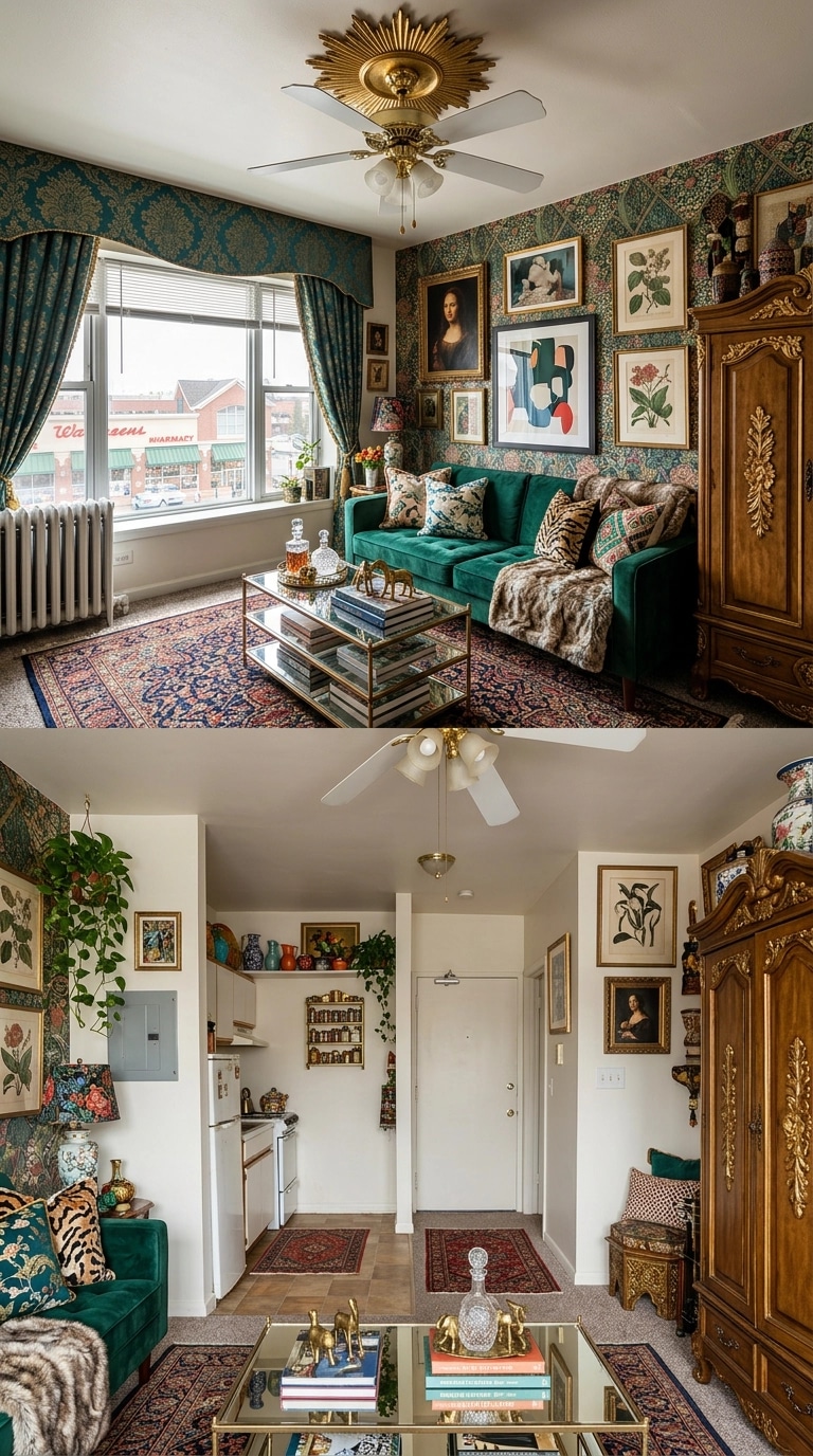 Maximalist Bedroom design — interior photo by GenRoom AI