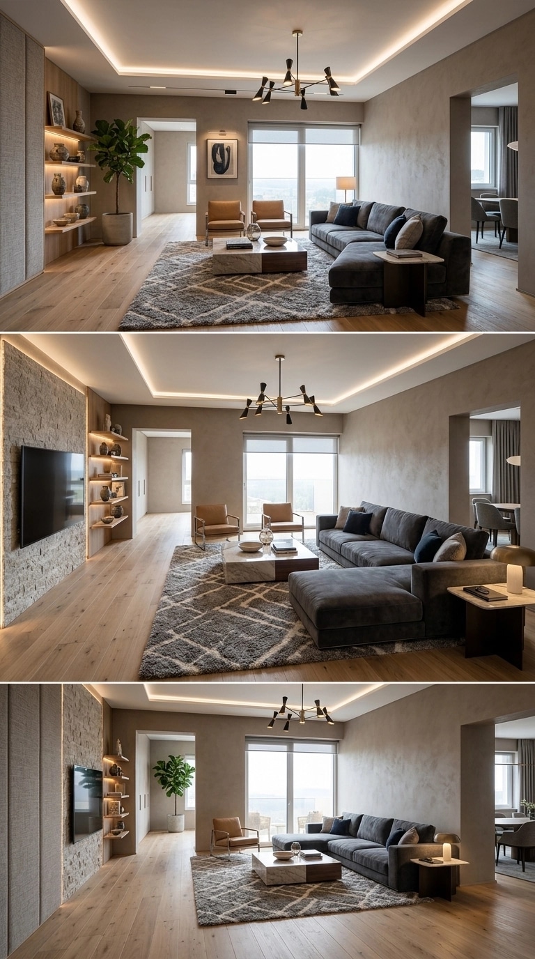 Interior design in Contemporary style — Living Room by GenRoom AI