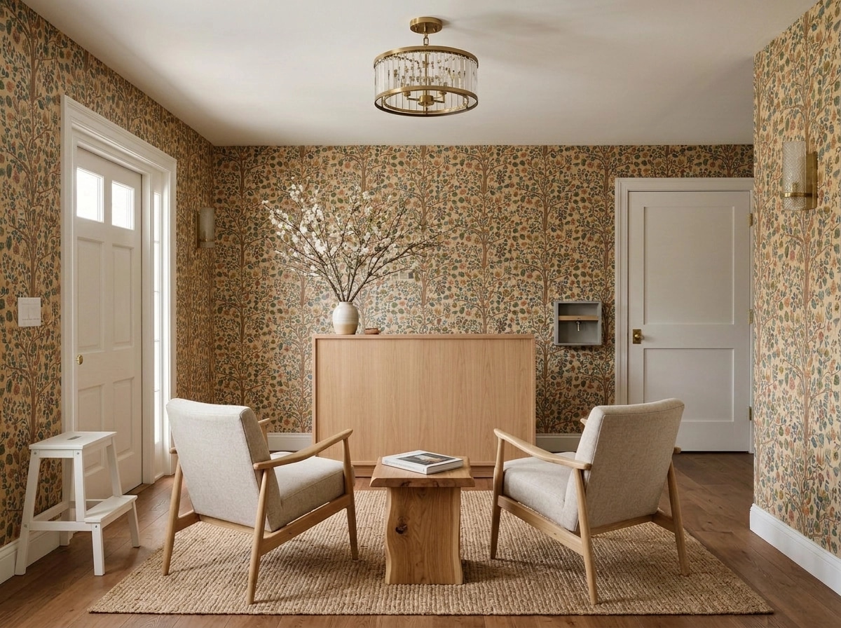Interior design in Scandinavian style — lobby by GenRoom AI