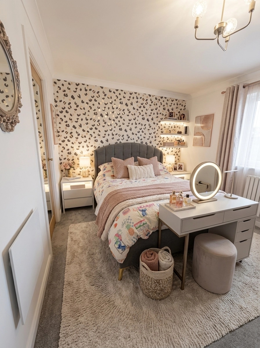Contemporary Bedroom design — interior photo by GenRoom AI