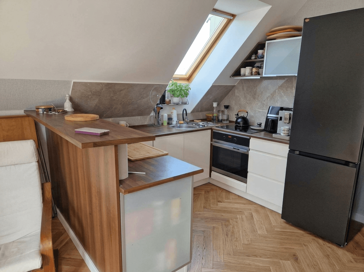 Kitchen interior in Contemporary style — photo by GenRoom AI