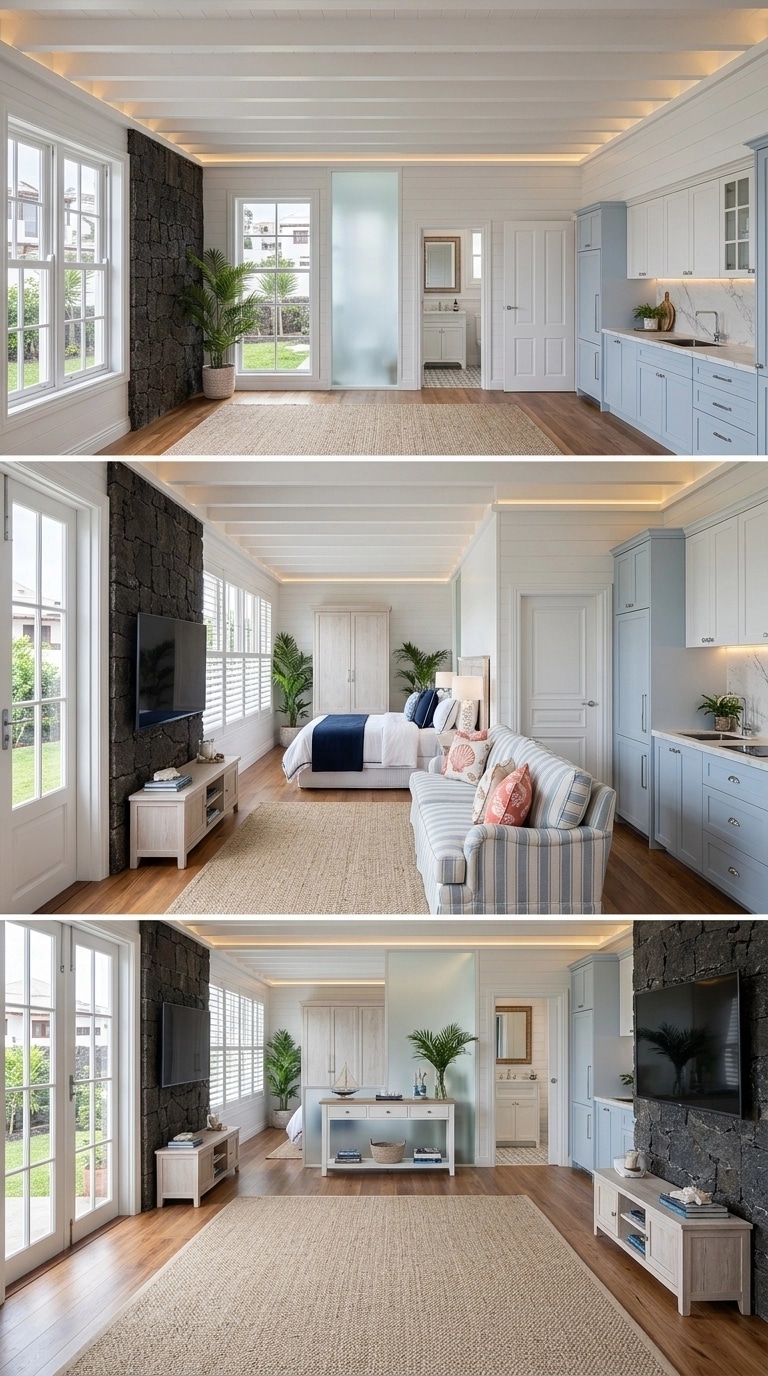 Design de interiores em estilo Coastal / Hamptons — studio por GenRoom AI