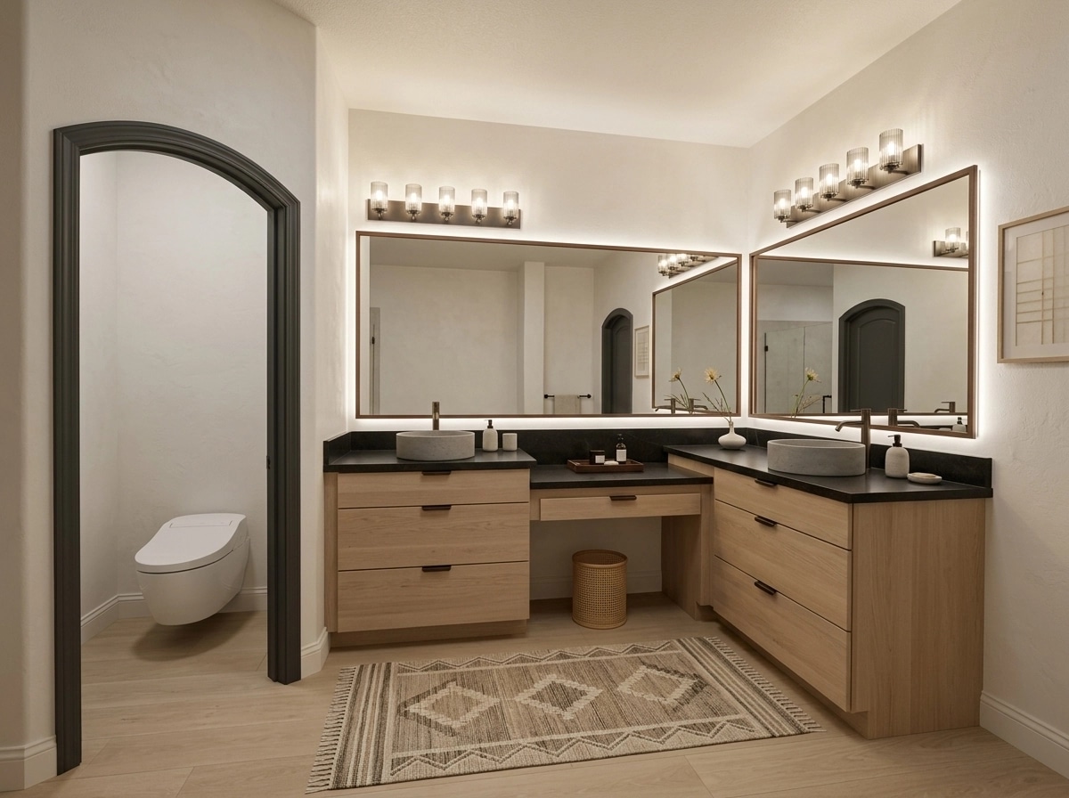 Interior design in Japandi style — Bathroom by GenRoom AI