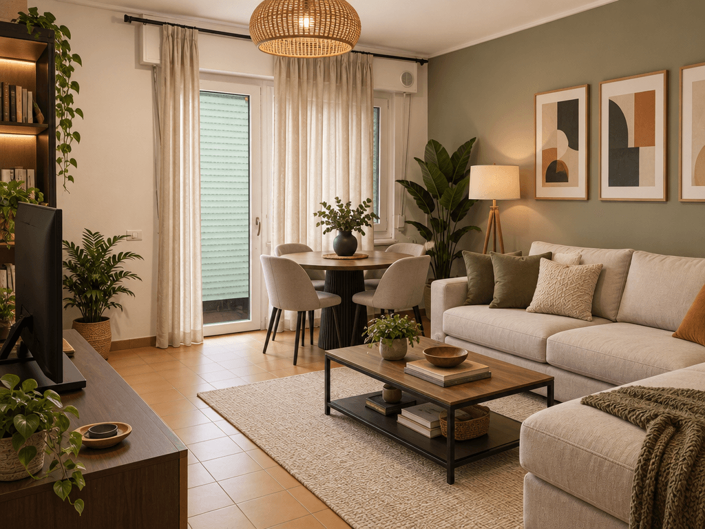 Interior design in Contemporary style — Living Room by GenRoom AI