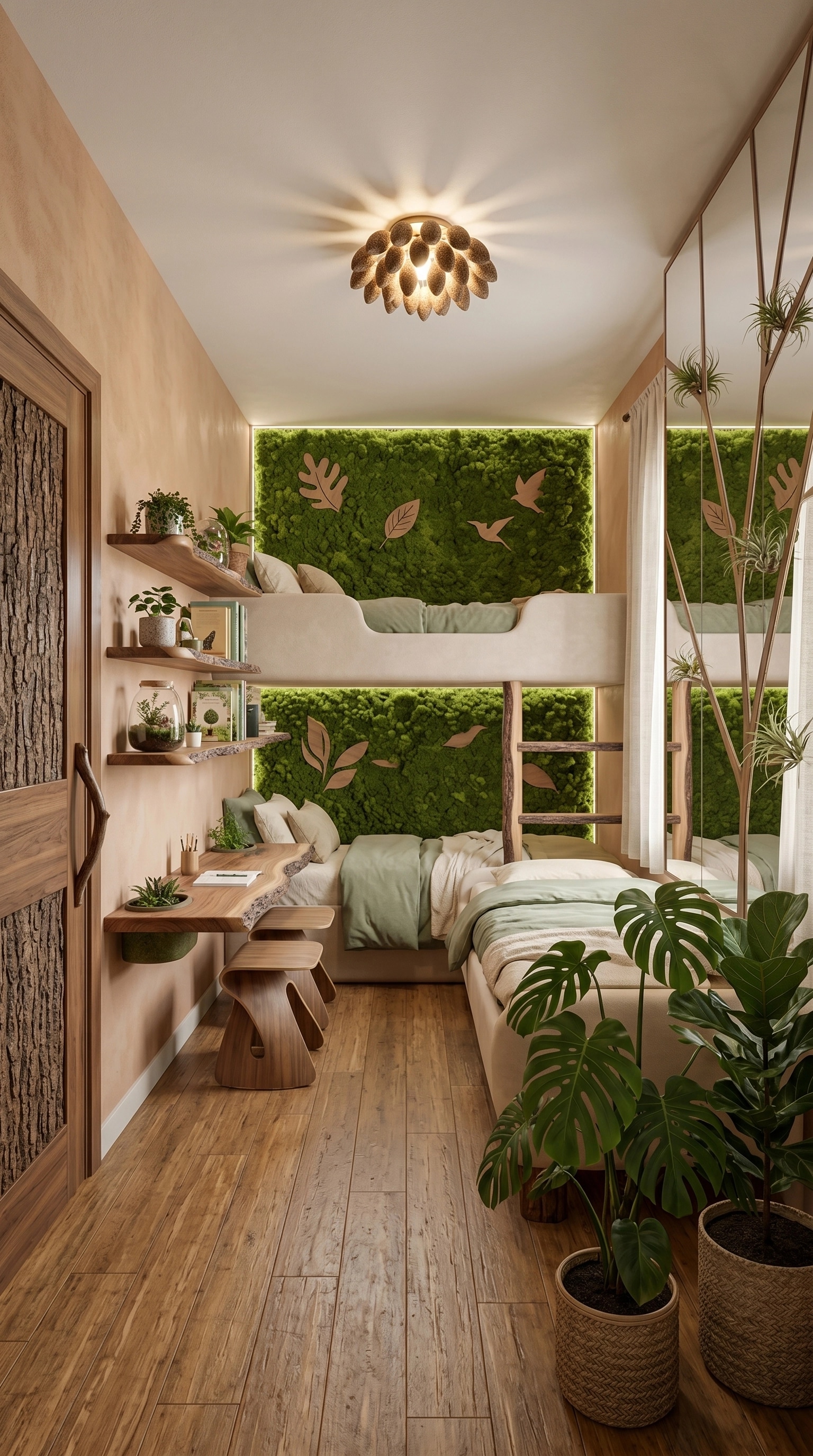 Interior design in Biophilic style — Kids Room by GenRoom AI
