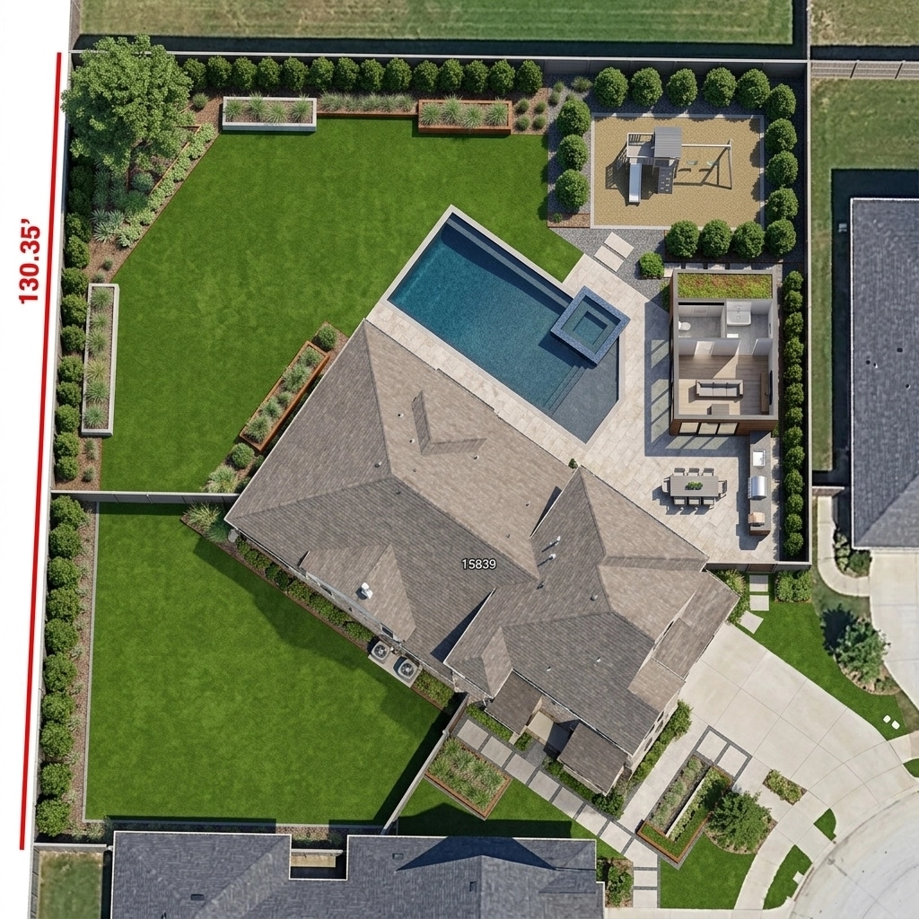 Contemporary Yard Yard design — yard photo by GenRoom AI