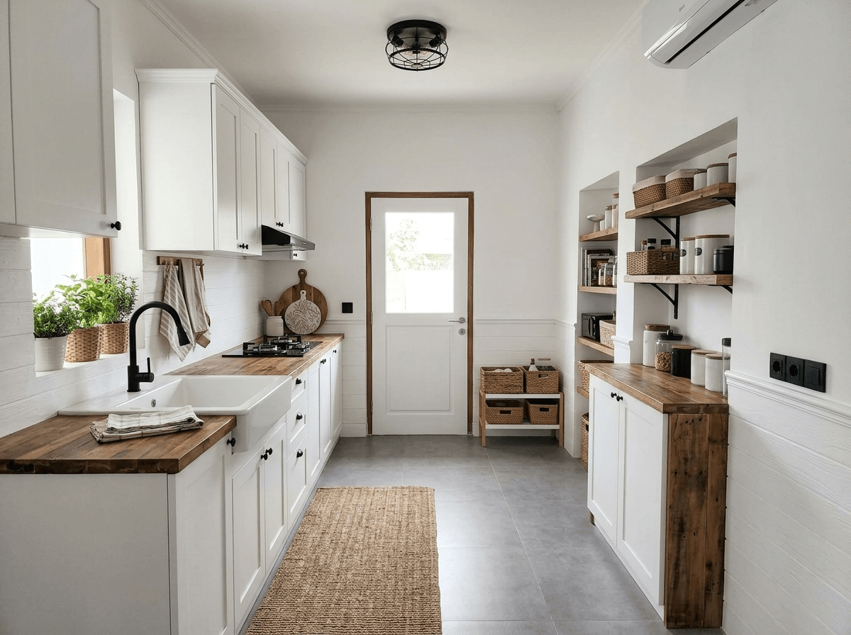 Interior design in Modern Farmhouse style — Kitchen by GenRoom AI