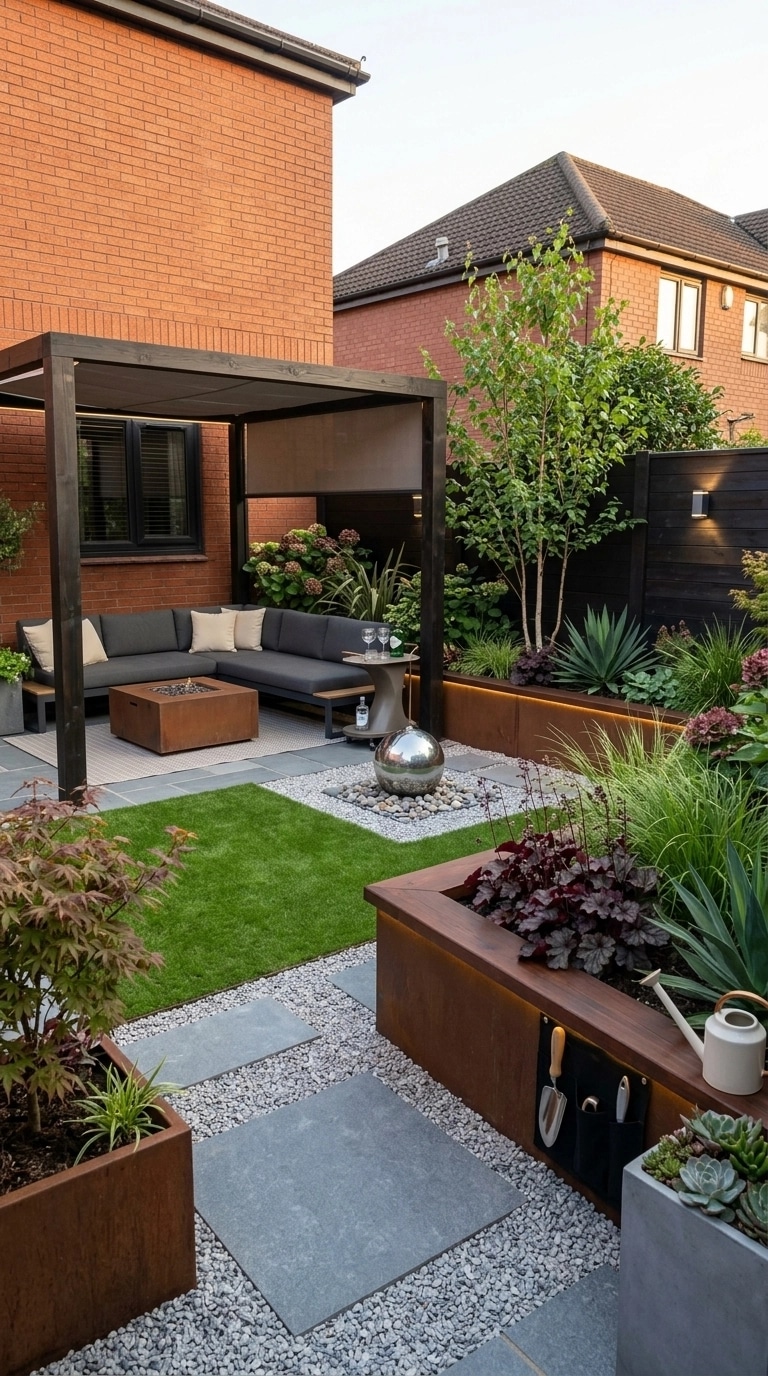 Landscape design in Contemporary Yard style — Yard by GenRoom AI
