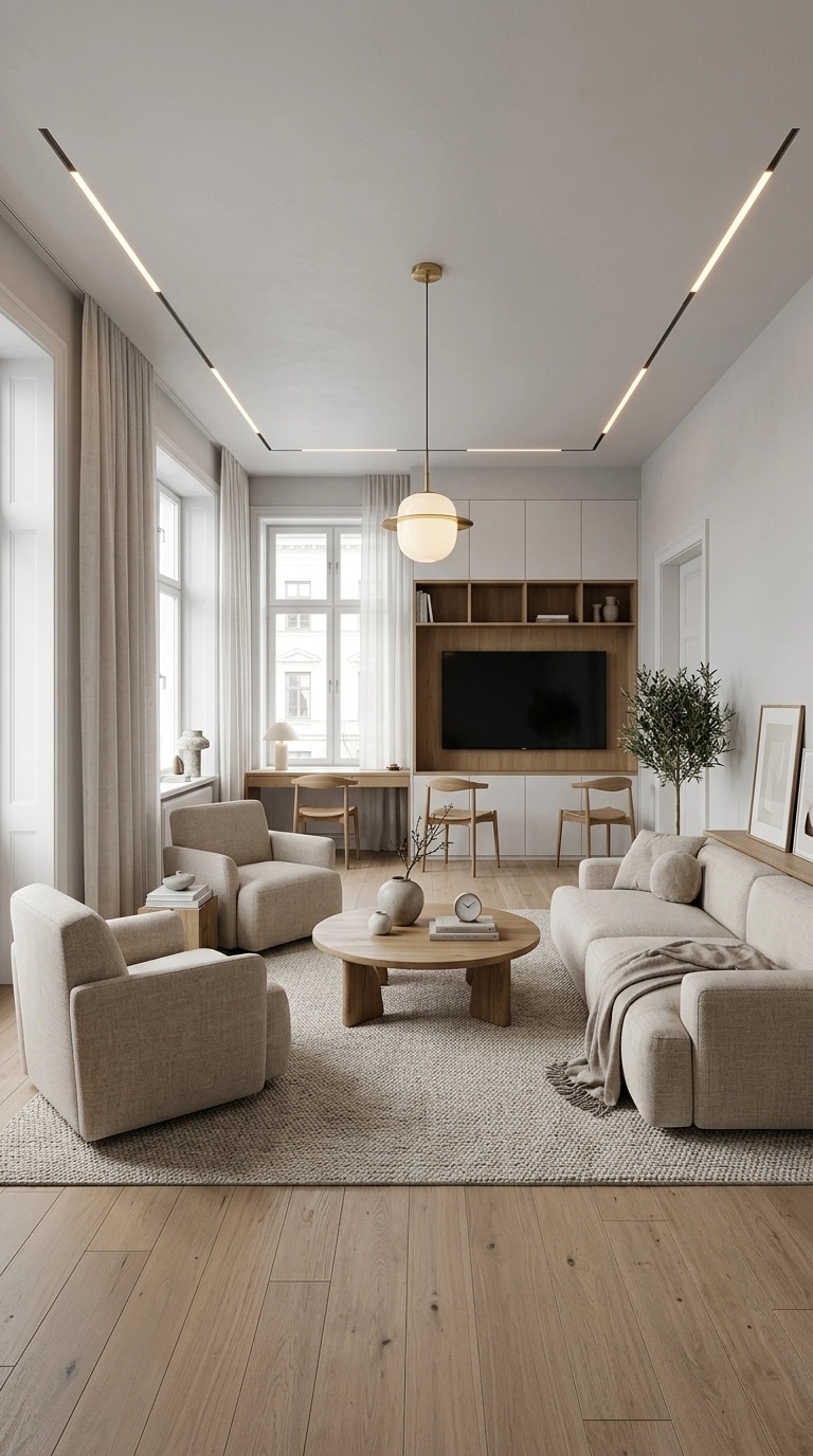 Scandinavian Living Room design — interior photo by GenRoom AI