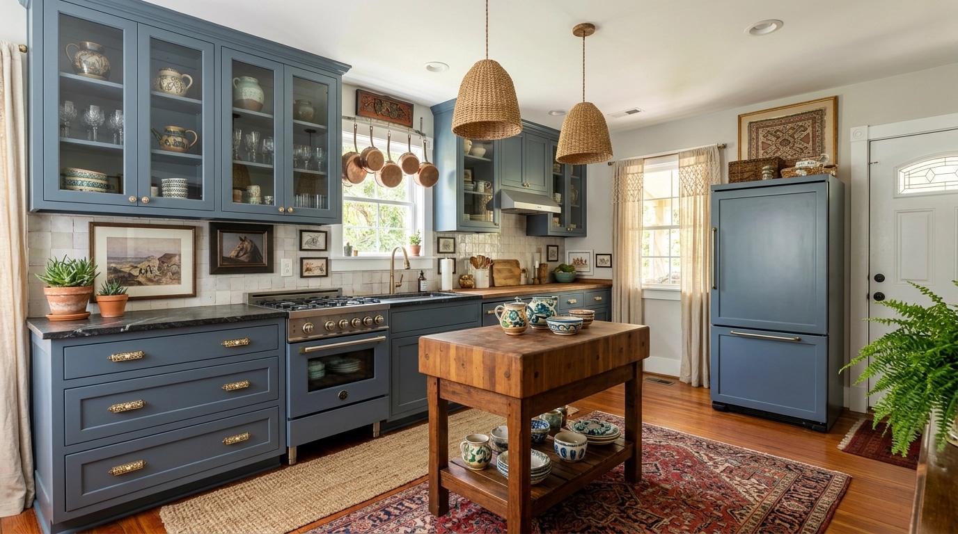 Bohemian Kitchen design — interior photo by GenRoom AI