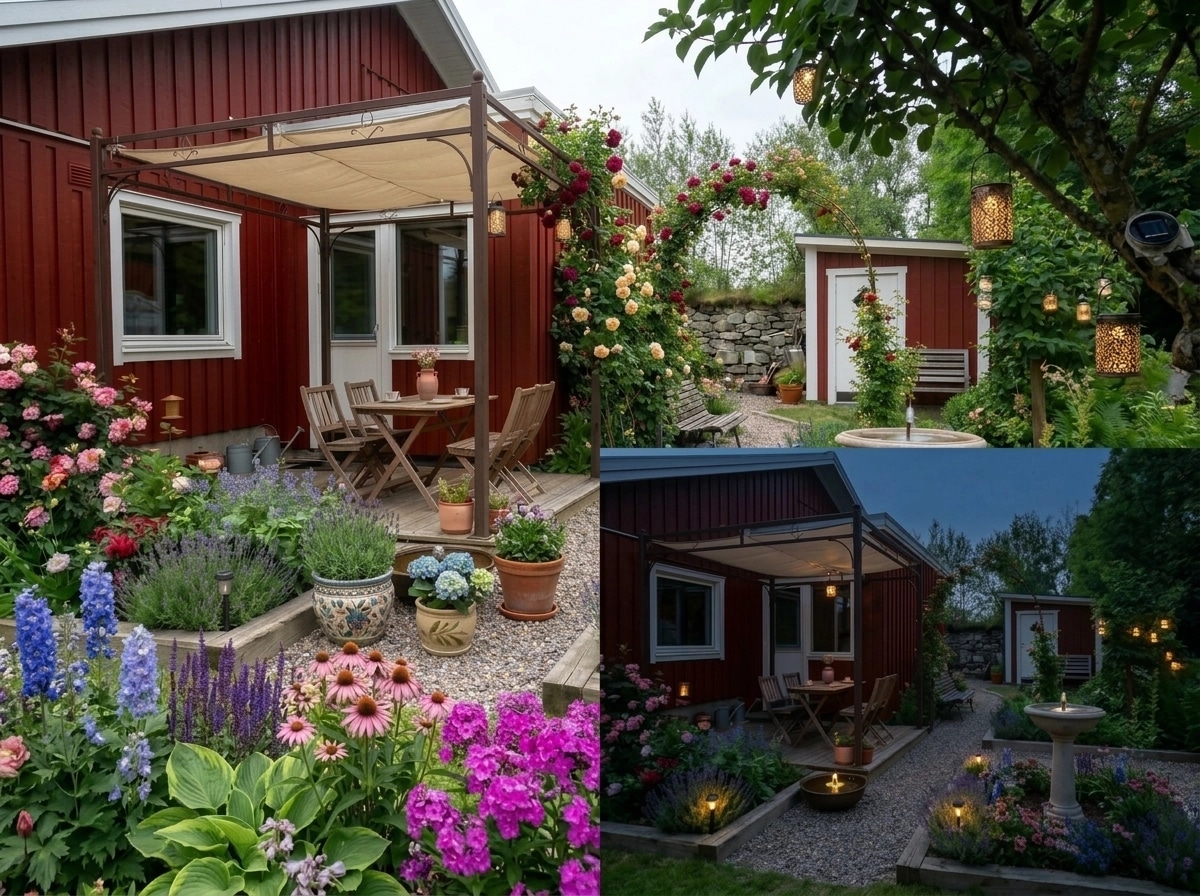Country Rustic Garden Jardim design — yard photo by GenRoom AI