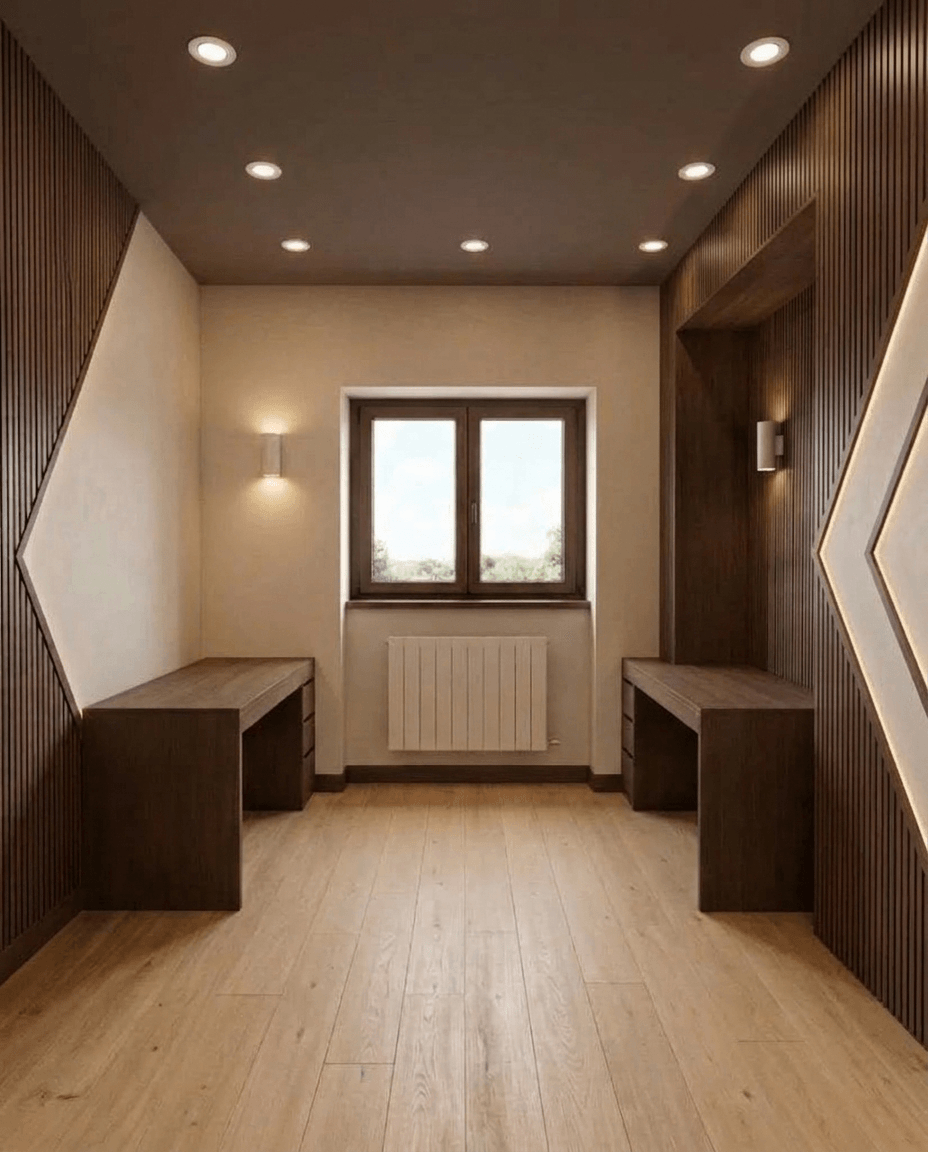 Interior design in Scandinavian style — home_office by GenRoom AI