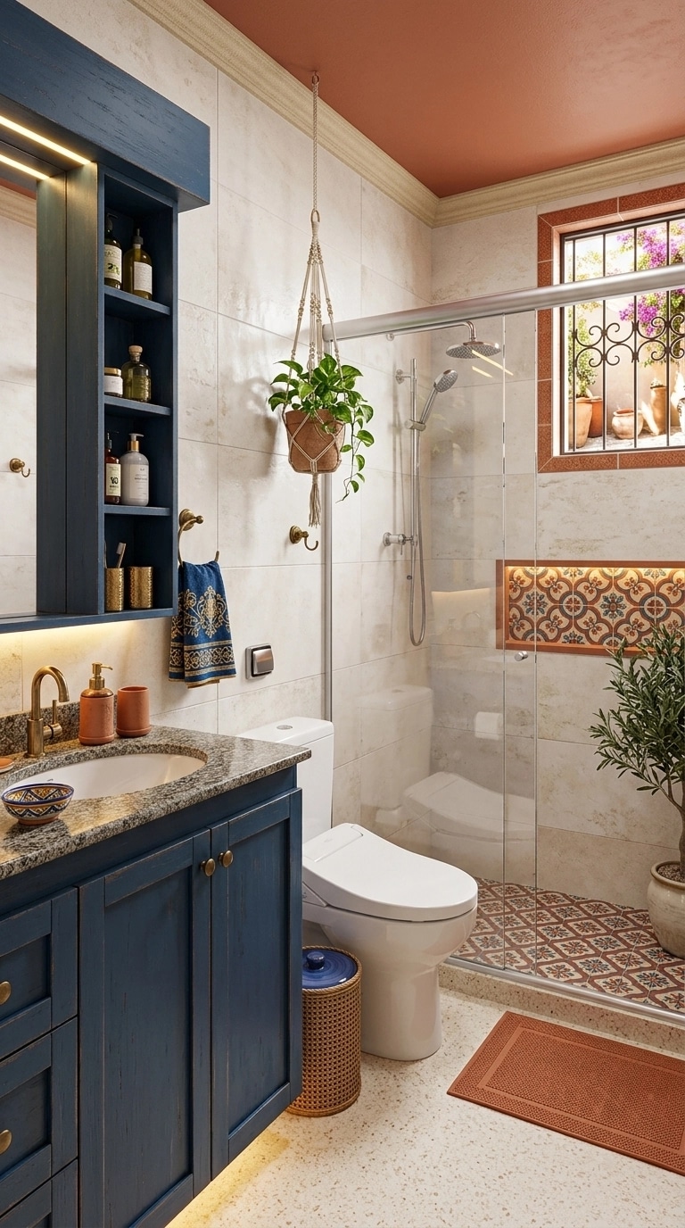 Mediterranean Bathroom design — interior photo by GenRoom AI