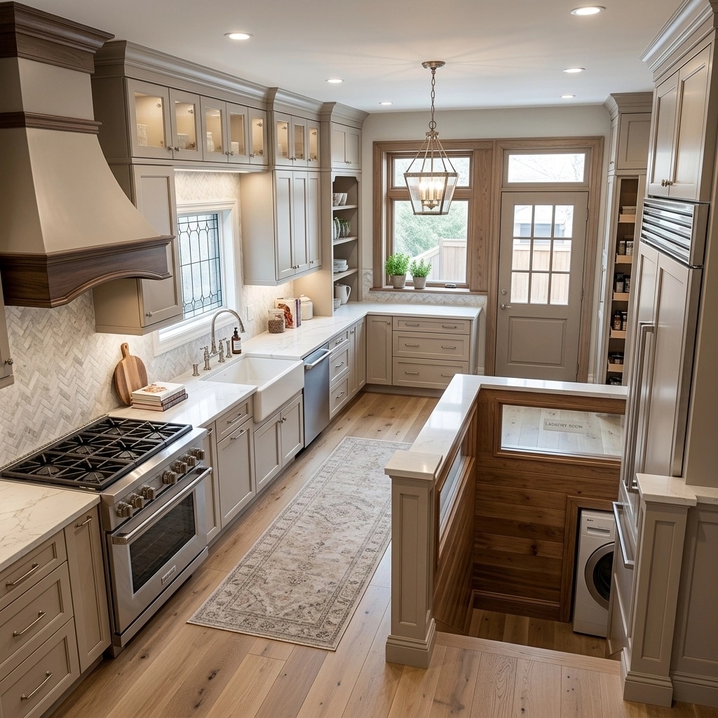 Interior design in Transitional style — Kitchen by GenRoom AI