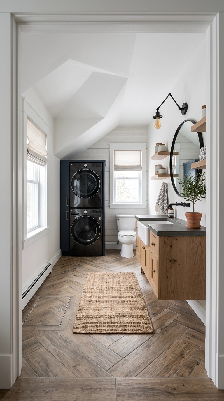 Interior design in Modern Farmhouse style — Bathroom by GenRoom AI