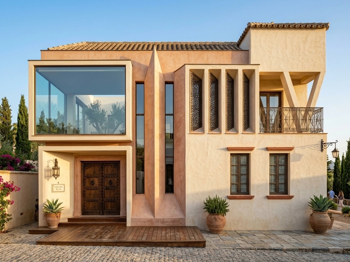Facade design in Mediterranean Facade style — Facade by GenRoom AI