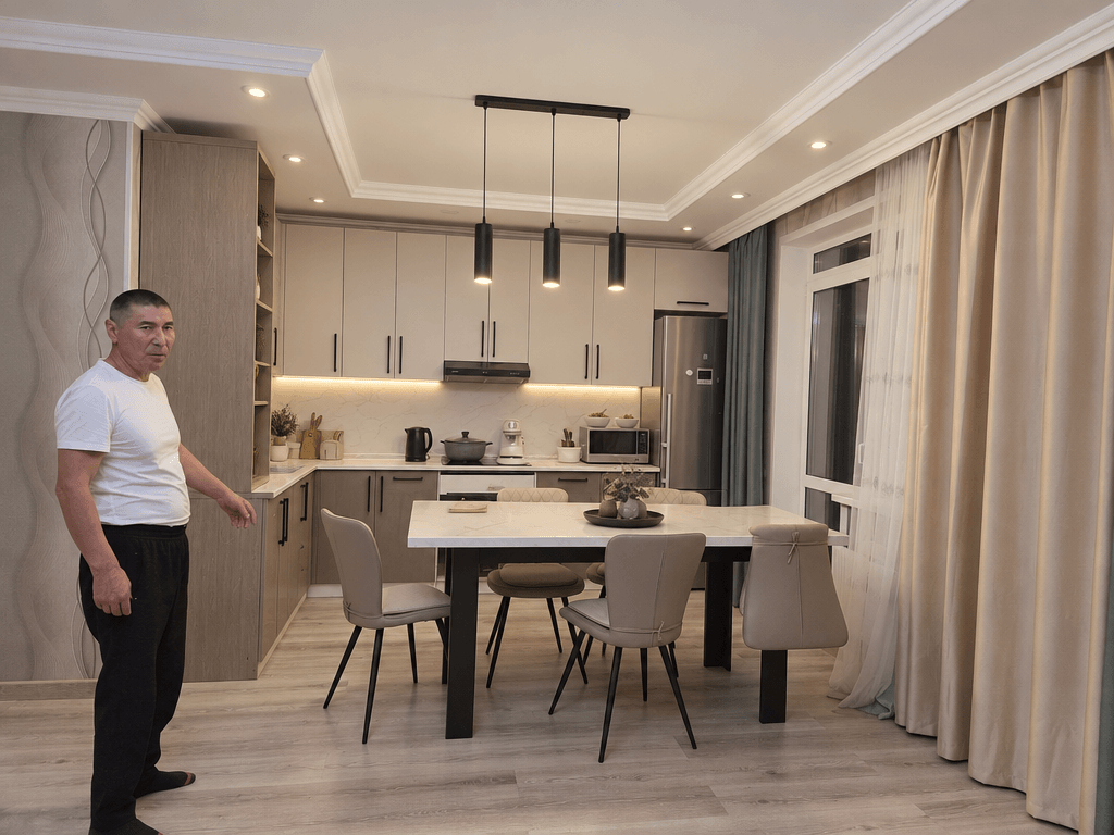 Minimalism Kitchen design — interior photo by GenRoom AI