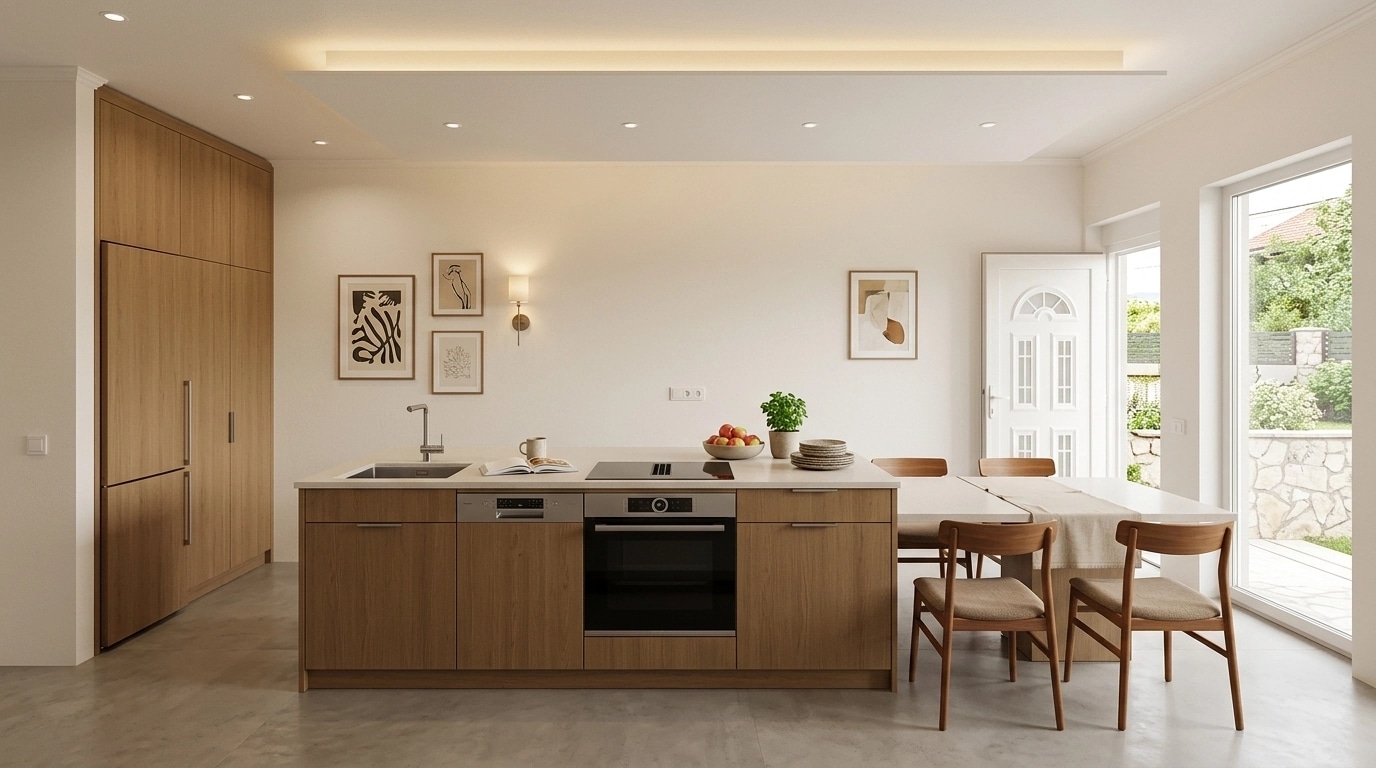 Kitchen interior in no_style style — photo by GenRoom AI