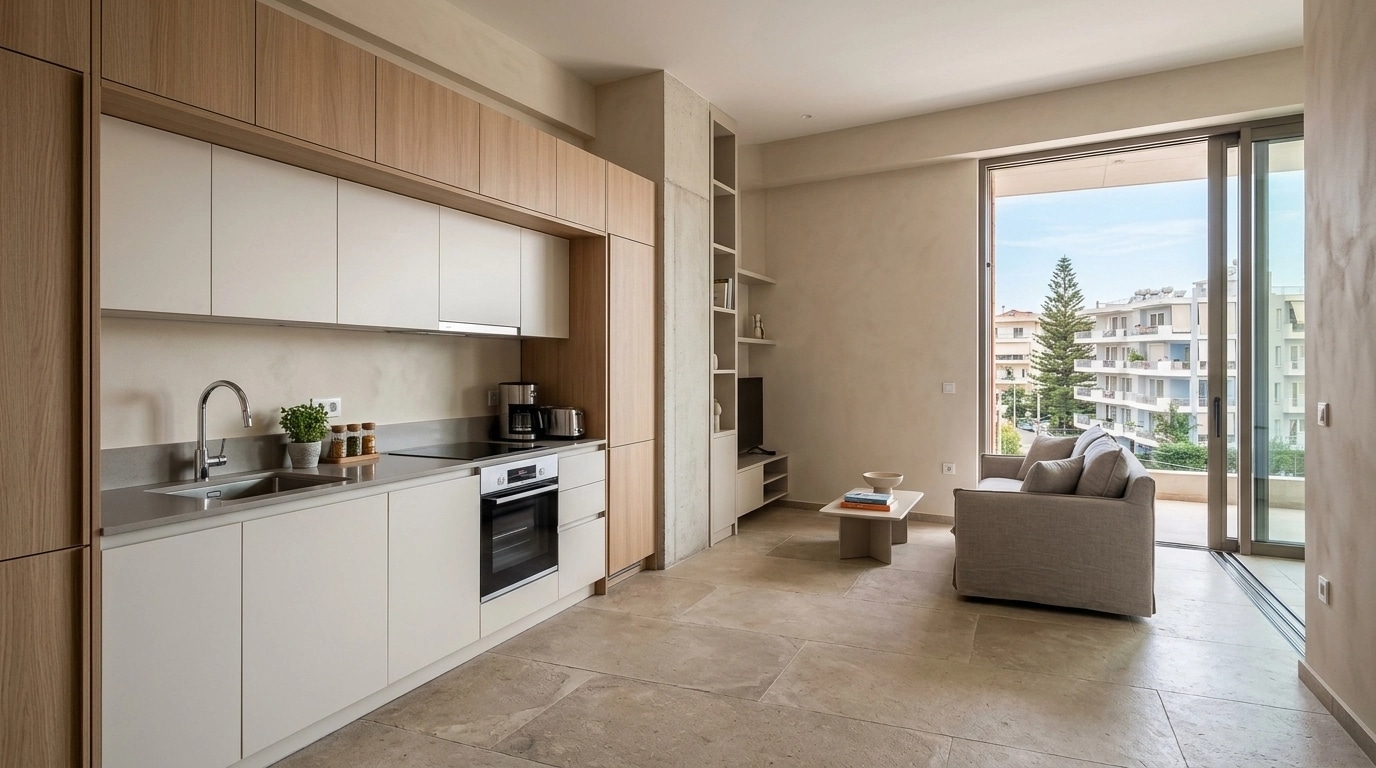 Kitchen interior in no_style style — photo by GenRoom AI