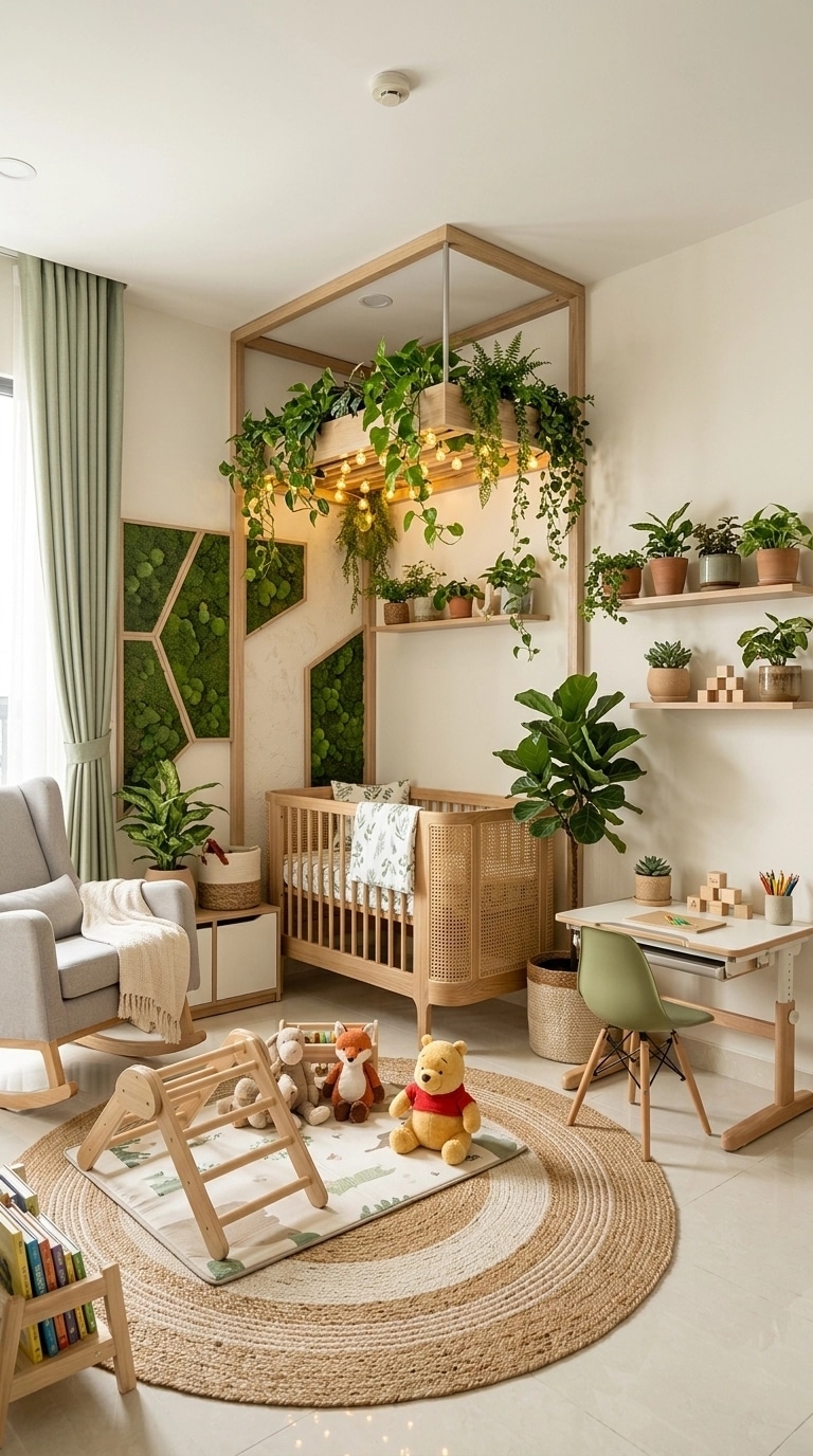 Biophilic Kids Room design — interior photo by GenRoom AI