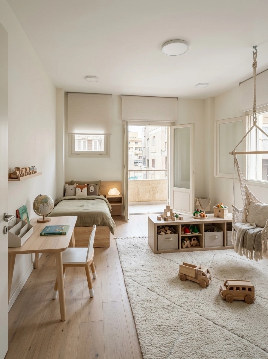 Minimalism Camera dei Bambini design — interior photo by GenRoom AI
