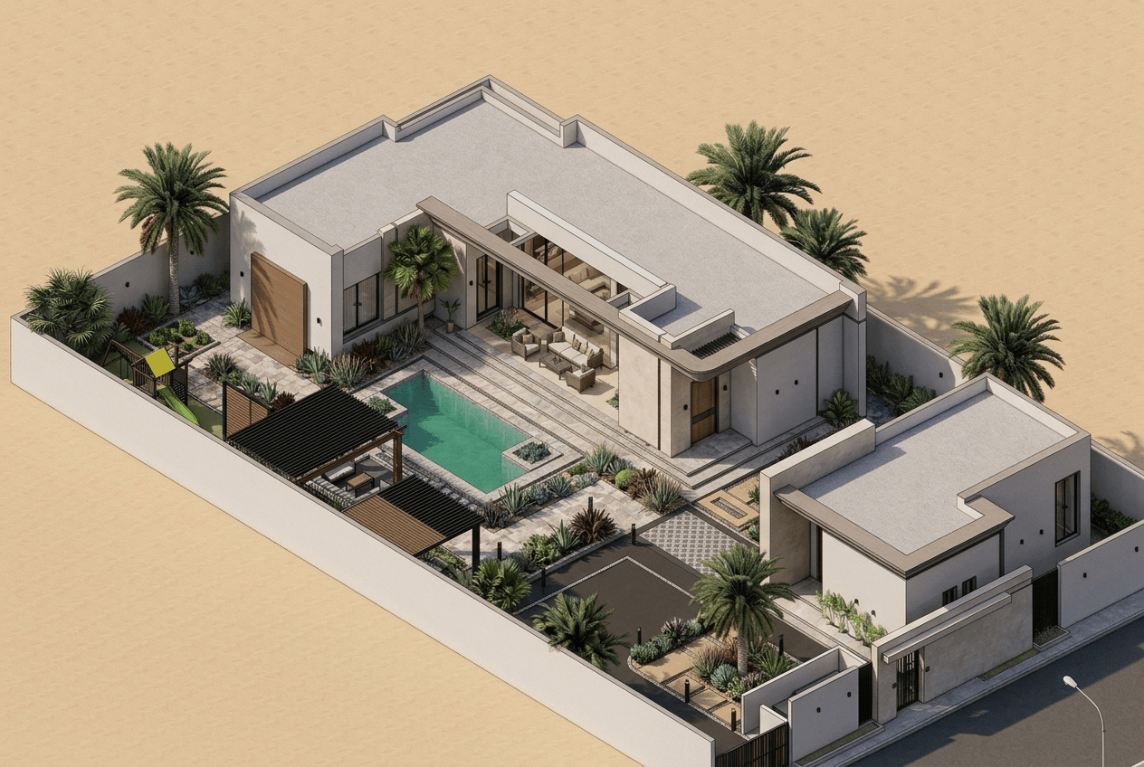 Yard design in no_style style — photo by GenRoom AI