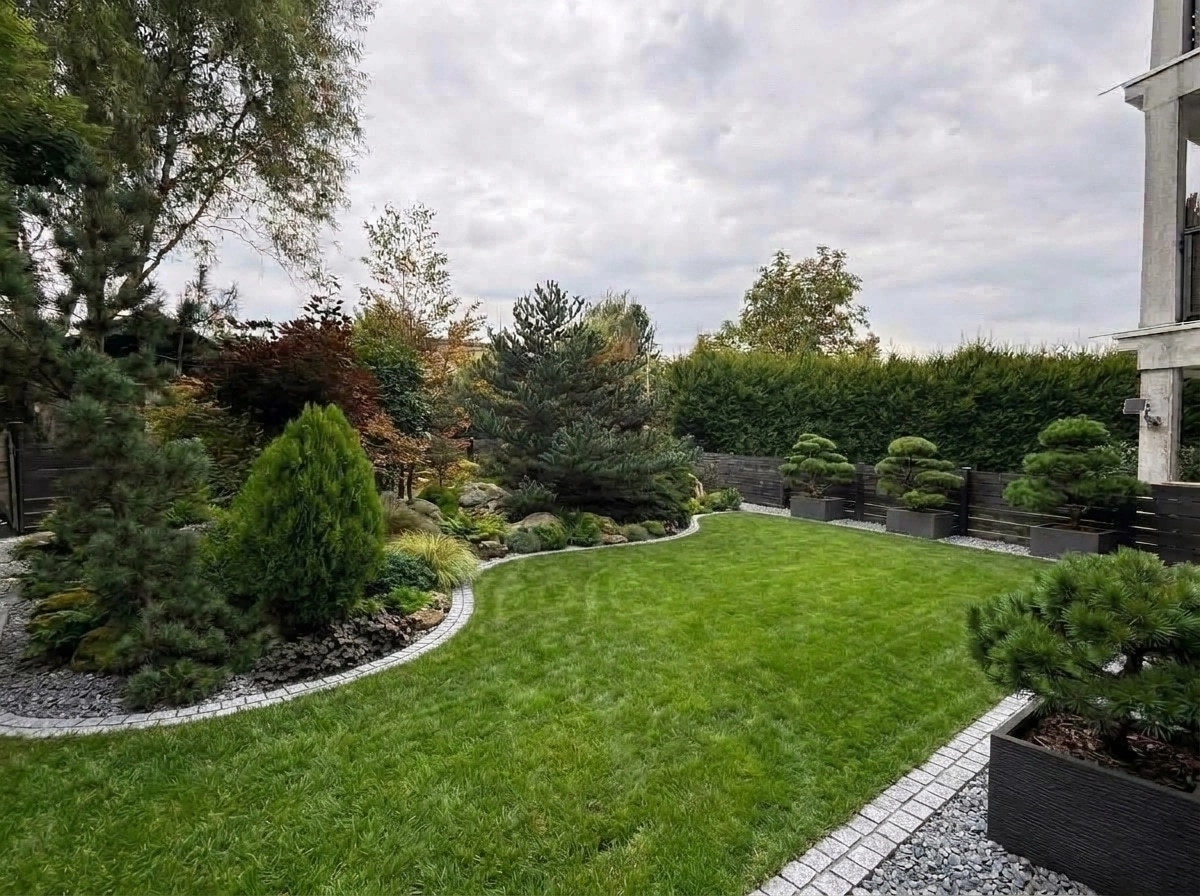 Landscape design in Contemporary Yard style — Yard by GenRoom AI