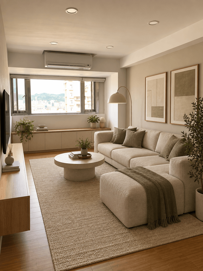 Minimalism Living Room design — interior photo by GenRoom AI