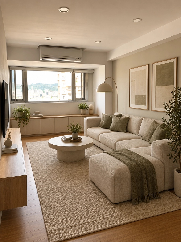 Interior design in Minimalism style — Living Room by GenRoom AI