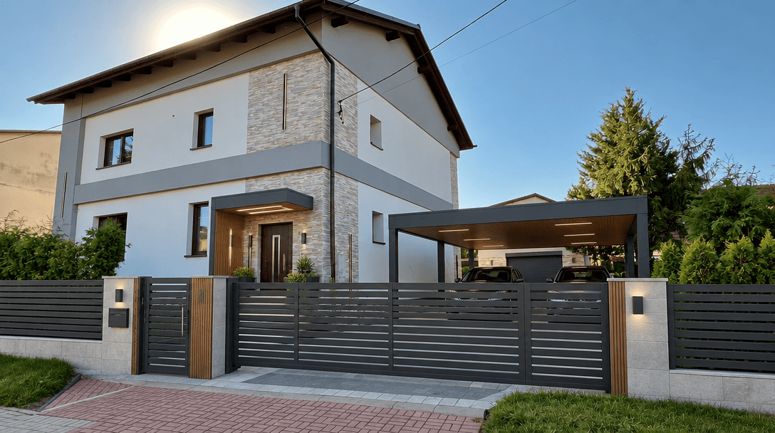 Facade design in Hi-Tech Facade style — Facade by GenRoom AI