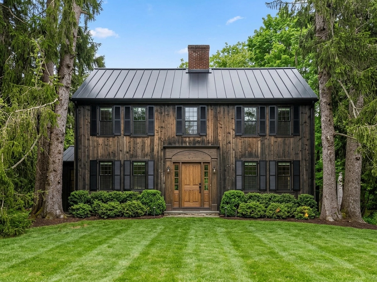 Facade design in Barnhouse Facade style — photo by GenRoom AI