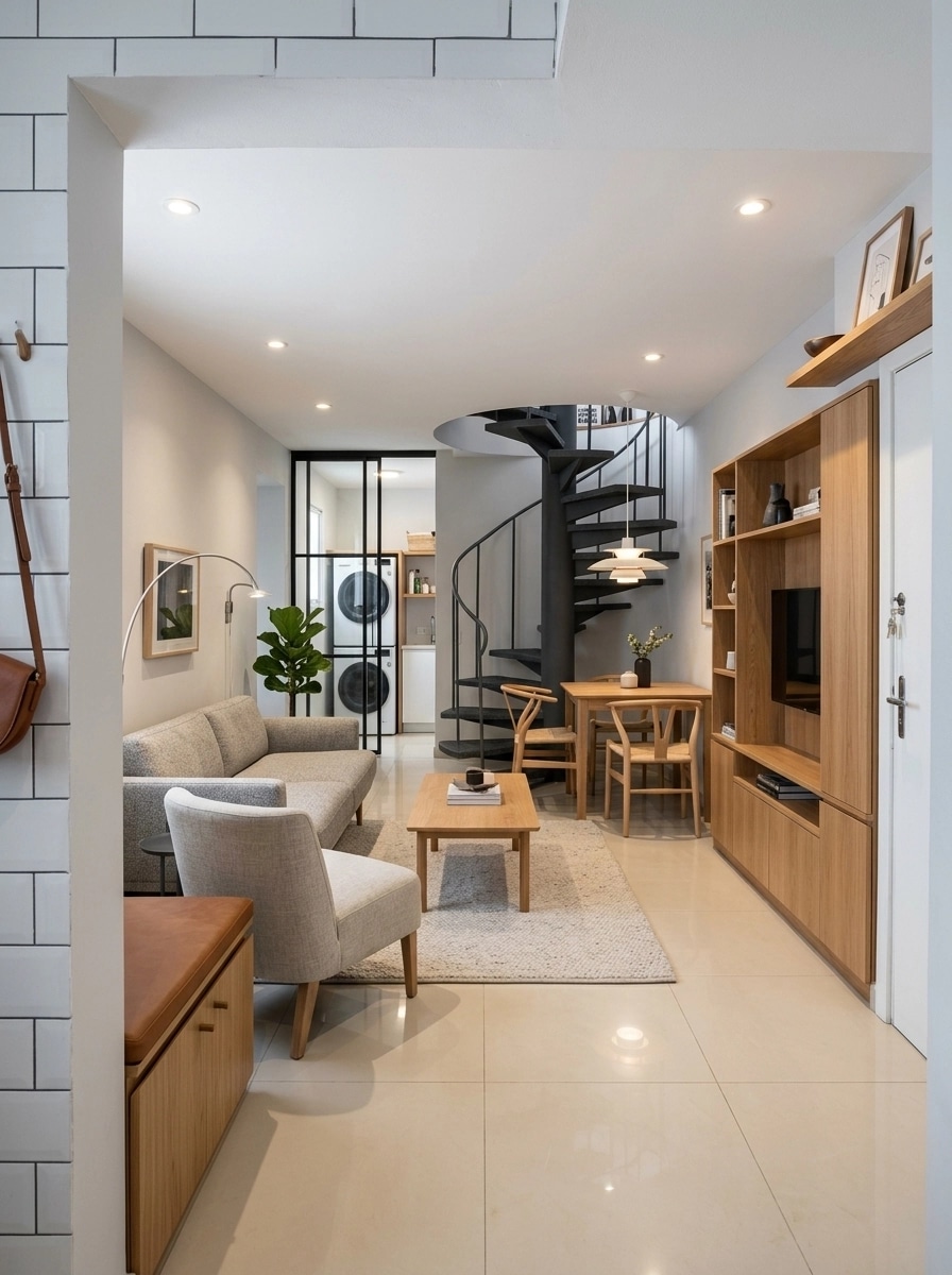 Scandinavian Living Room design — interior photo by GenRoom AI