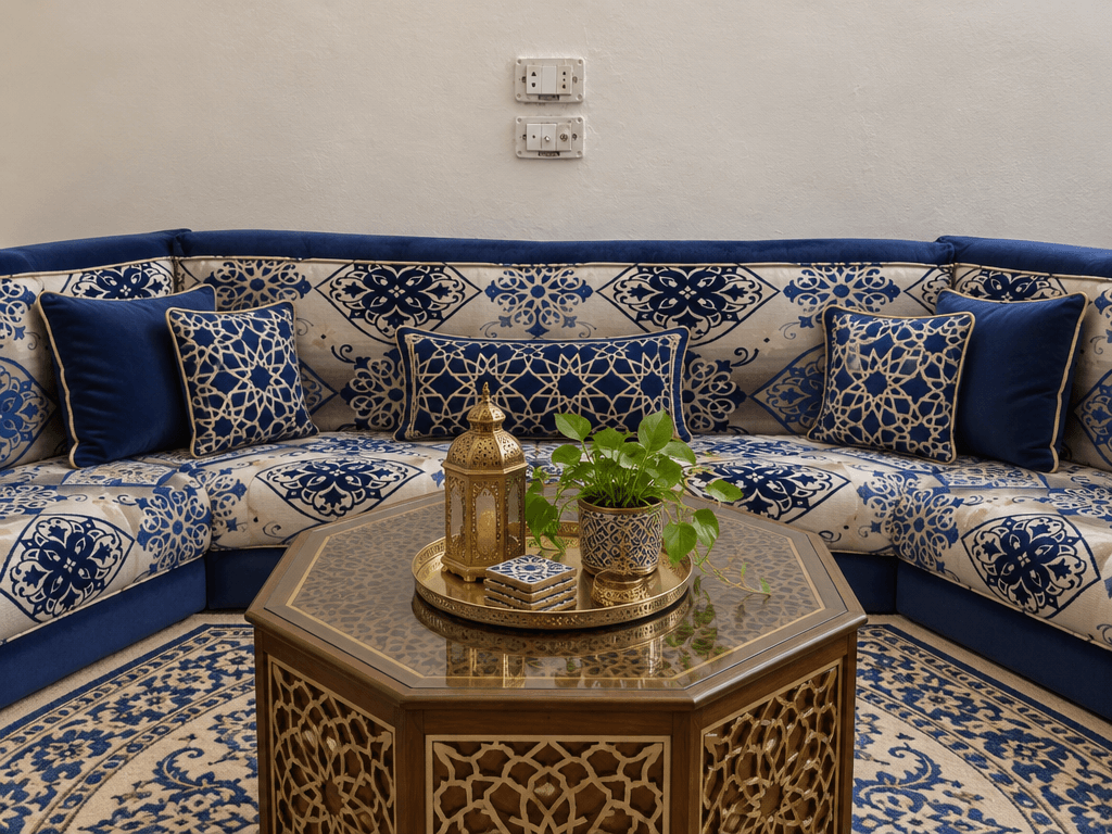 Interior design in Islamic Geometric style — Living Room by GenRoom AI