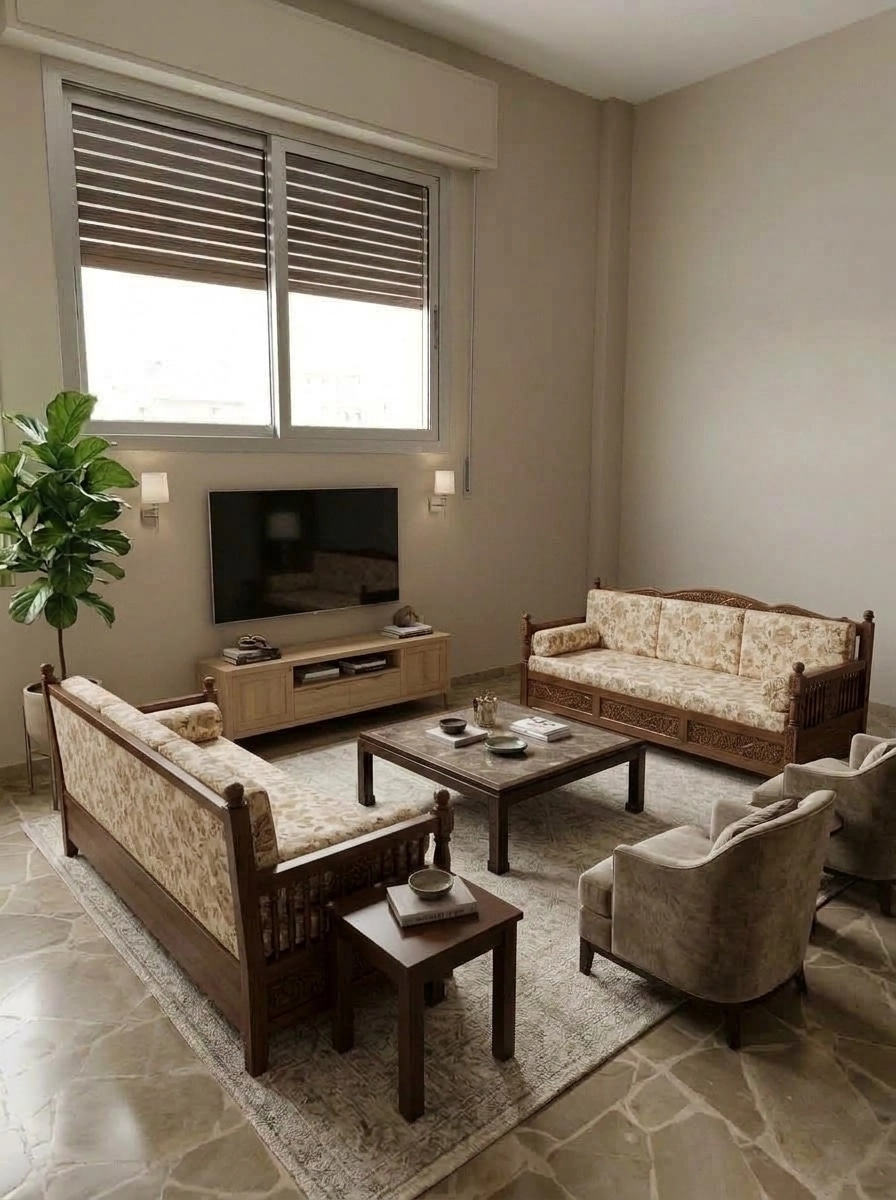Interior design in Transitional style — Living Room by GenRoom AI