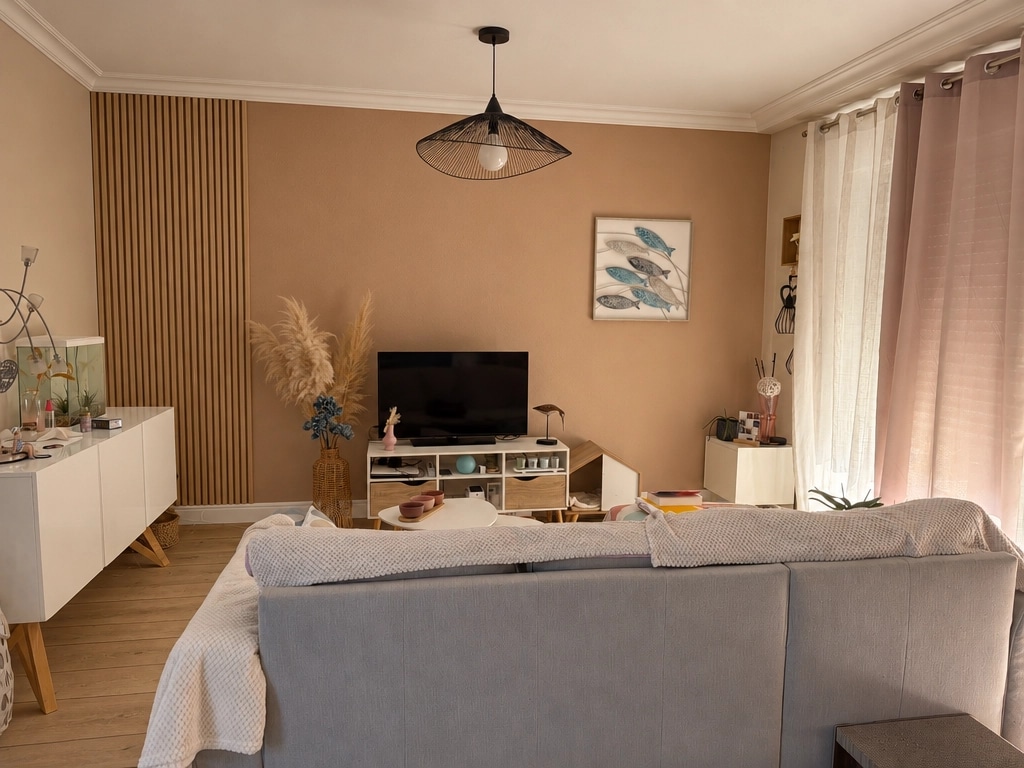Interior design in Bohemian style — Living Room by GenRoom AI