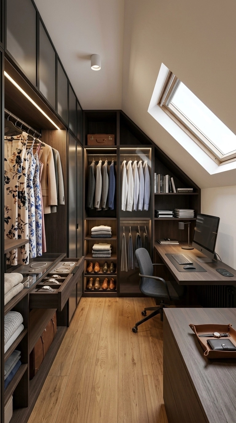 Interior design in Contemporary style — wardrobe by GenRoom AI
