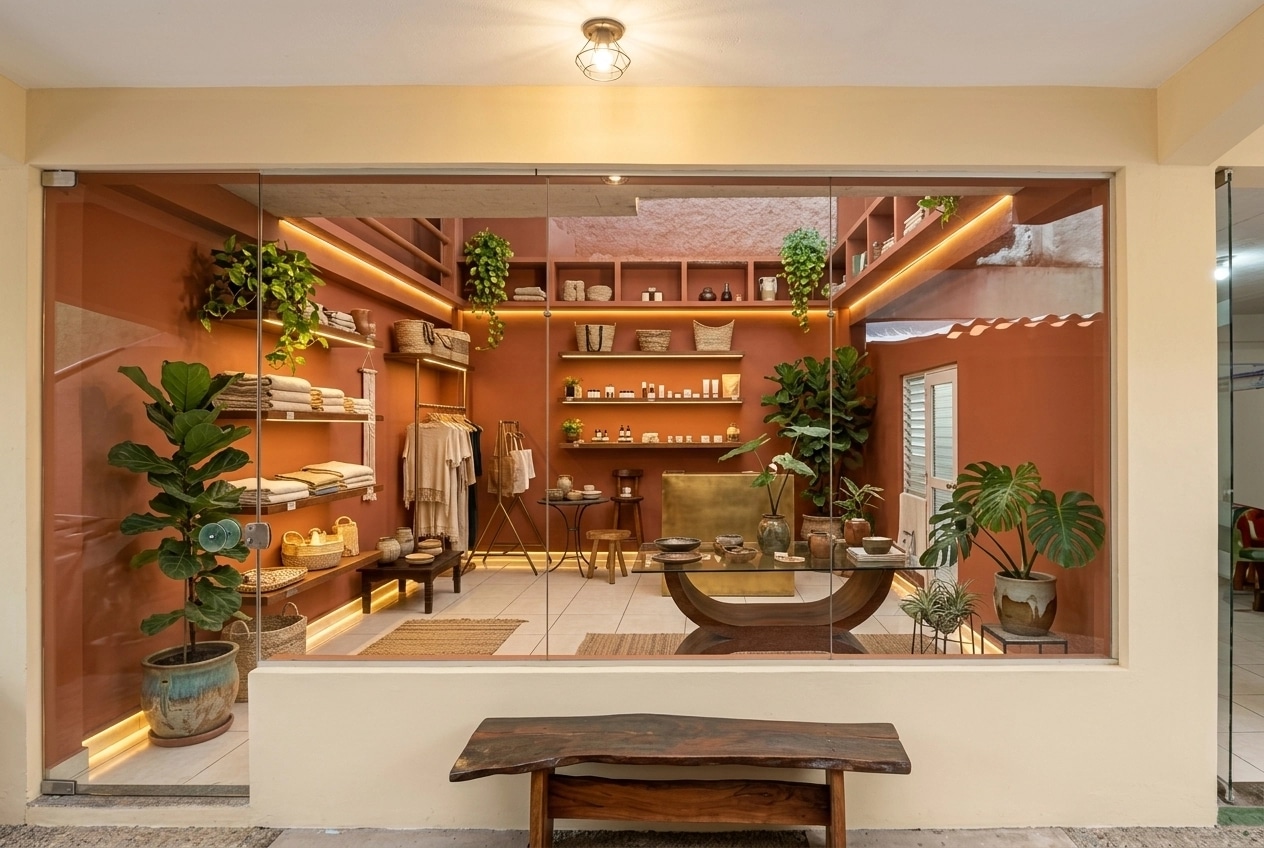 Interior design in Rustic style — shop by GenRoom AI