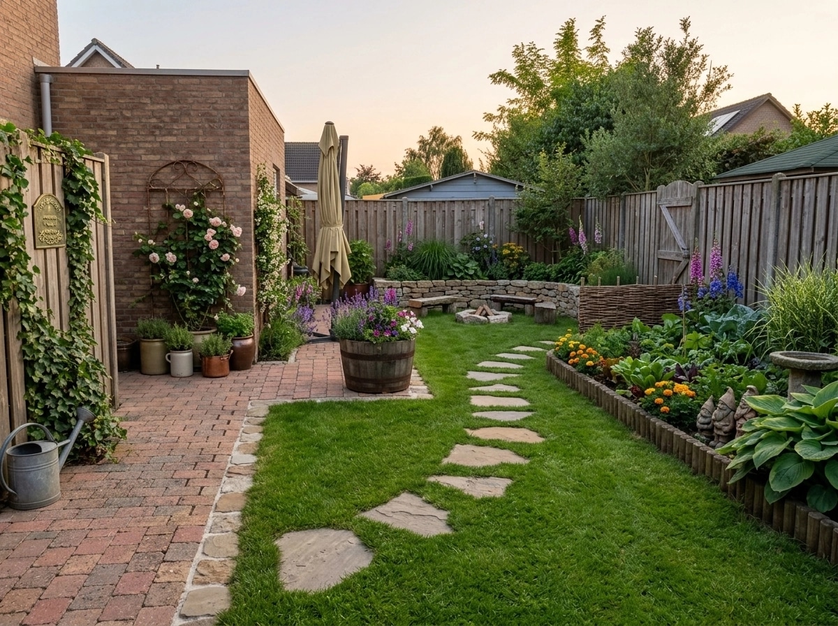 Country Rustic Garden Yard design — yard photo by GenRoom AI