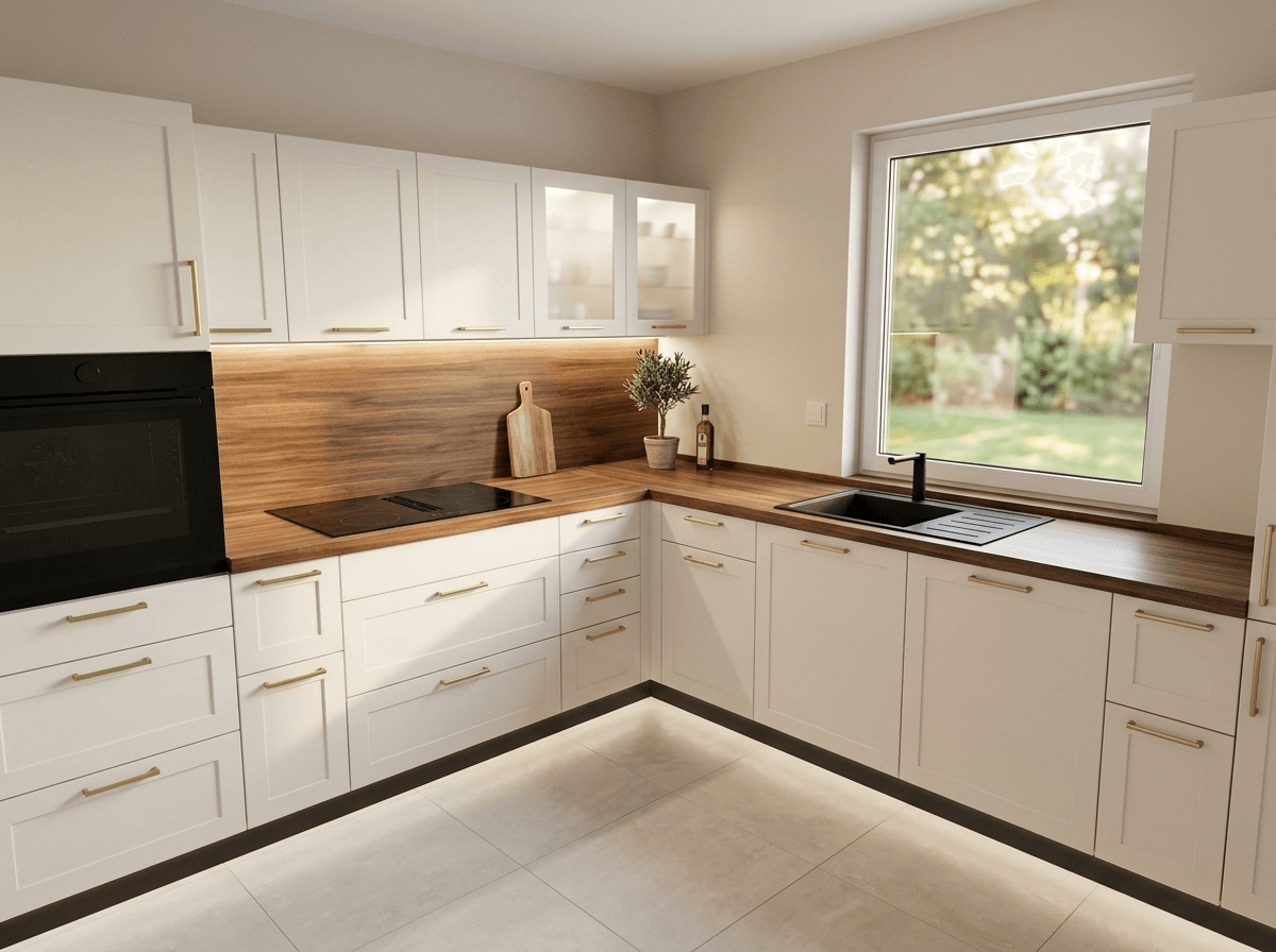 Modern Farmhouse Kitchen design — interior photo by GenRoom AI