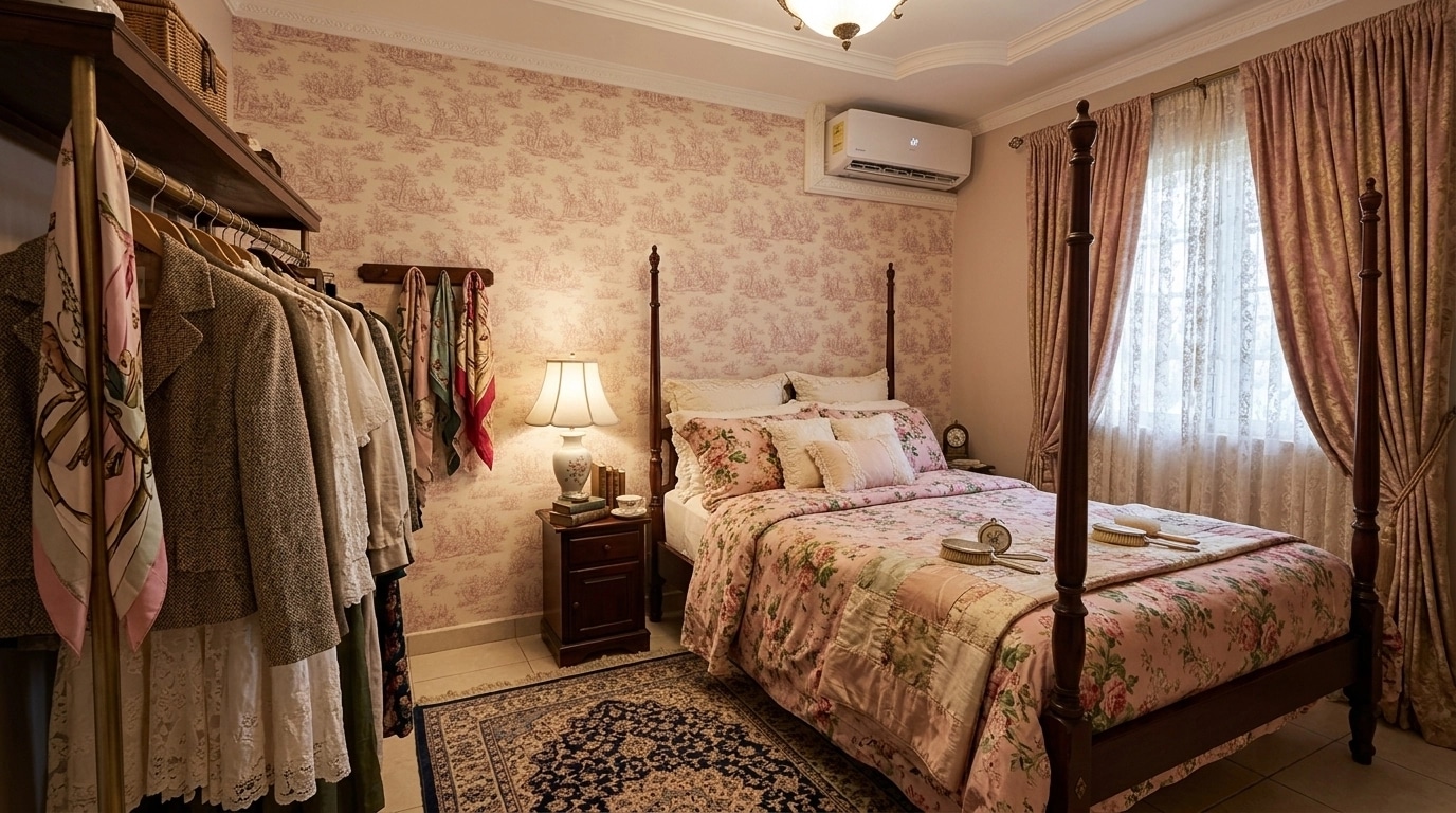 British Bedroom design — interior photo by GenRoom AI